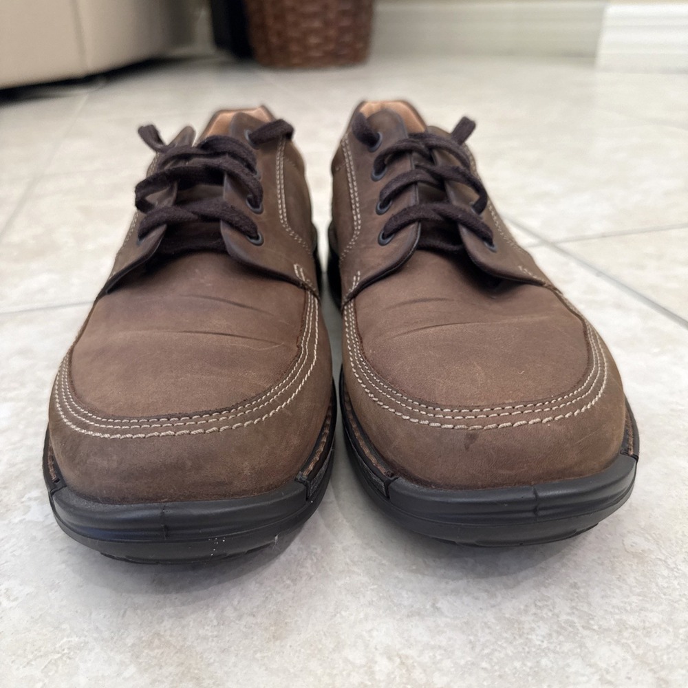 ECCO Fusion 2 Tie Cocoa Brown Men's Suede Lace Up Comfort Shoes EU 46 US 12/12.5 - Picture 4 of 9